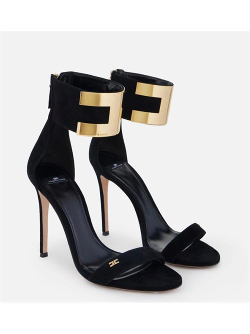 SUEDE SANDALS ELISABETTA FRANCHI | SA91L62E2110 nero